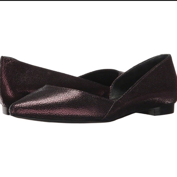 Marc Fisher Sunny d'orsay leather flat shoes - Picture 1 of 12